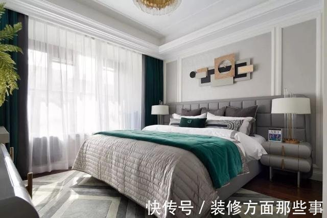 165㎡现代轻奢风复古绿+现代轻奢，令人称赞的氛围