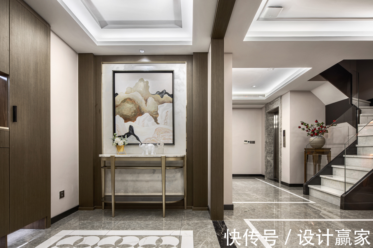 茶室|320㎡联排别墅,精致的现代轻奢家,有格调的品质生活