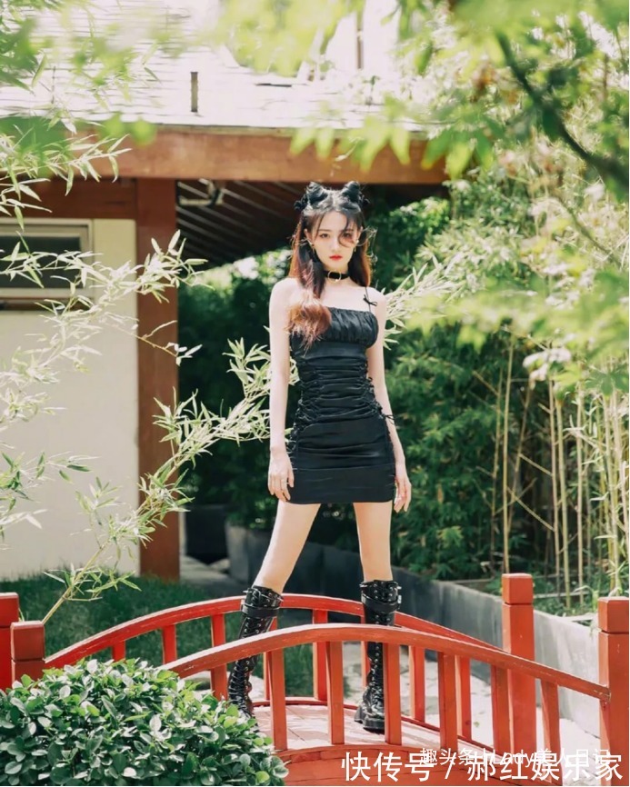 手套|爱上了徐璐这妖精身材,哪吒头造型古灵精怪,脖子上的拉环特吸睛