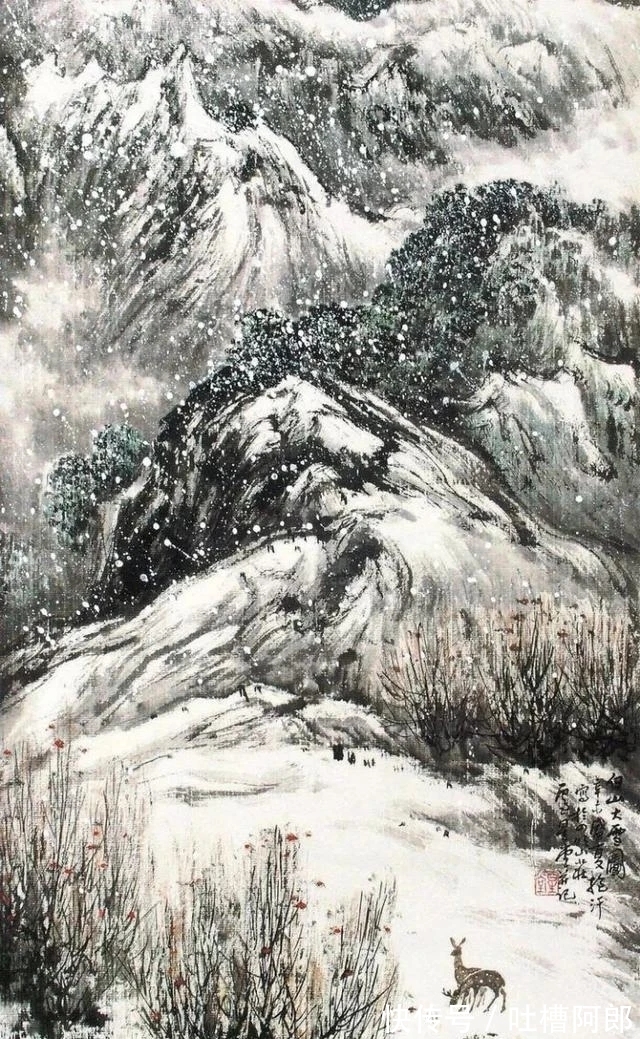 雪景&江苏省国画院｜卢星堂雪景山水画，雅而不俗！