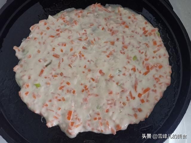 胡萝卜这样做真好吃，不发面不揉面一烙上桌营养极高，凉了也不硬