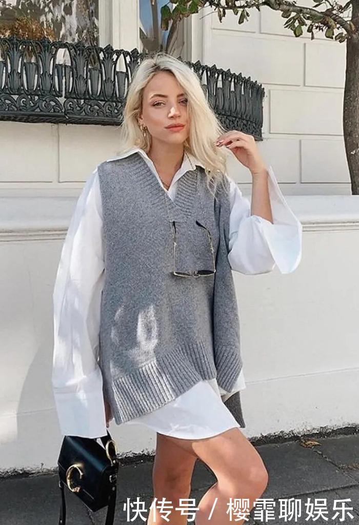 今年“奶奶背心”又火了，这样搭配经典又时髦，承包你一整个秋冬