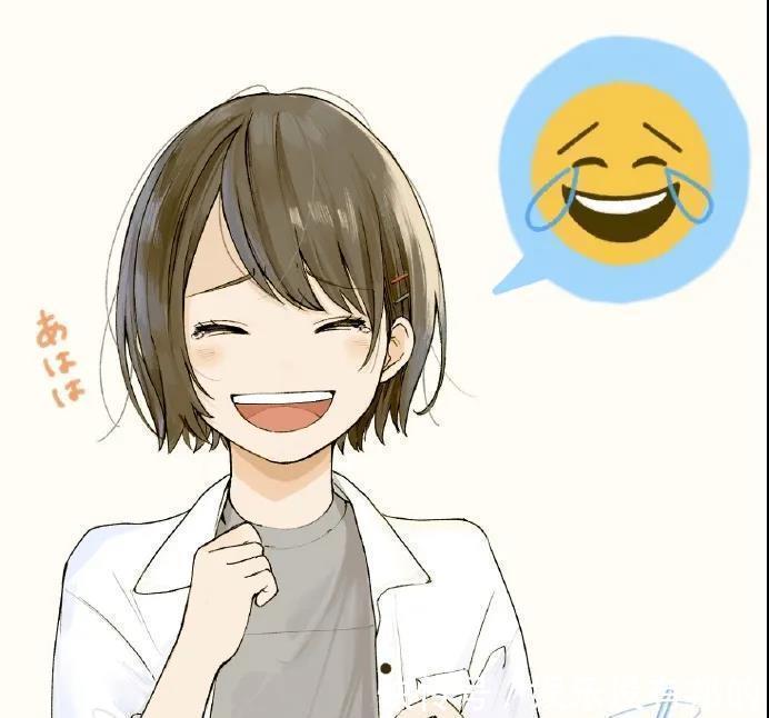画师|画师绘制表情包拟人化,emoji变成短发小姐姐,可爱程度翻倍