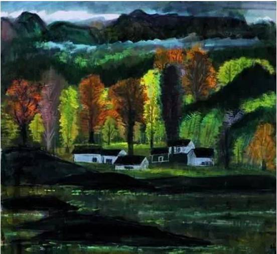 画幅$这两位大师笔下的秋色,梦幻迷离,思念无限