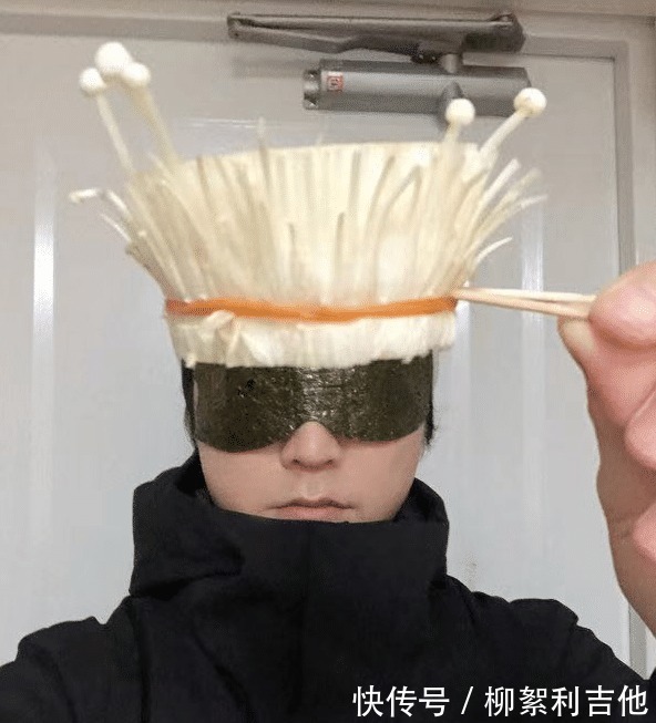 拉面|泰国小哥对动漫人气明星五条悟下手,头发出彩,环保型coser