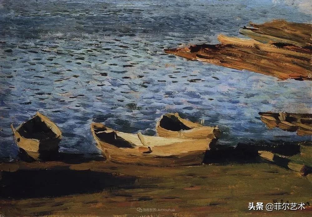 大自然!艾萨克·伊里奇·列维坦油画作品用笔洗练,情感充沛,极富诗意