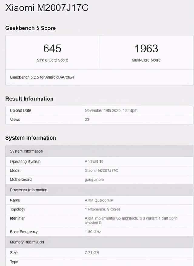 骁龙|Redmi Note 9跑分曝光：骁龙750G竟强于骁龙765G！