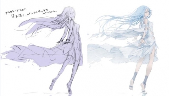 画作&画师们分享草稿和成品,省略“一点点”细节,完全是两种样子