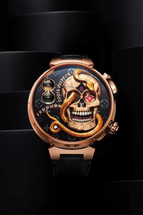 太朋克了!路易威登LV"蛇+骷髅"腕表曝光,发售定价332万!