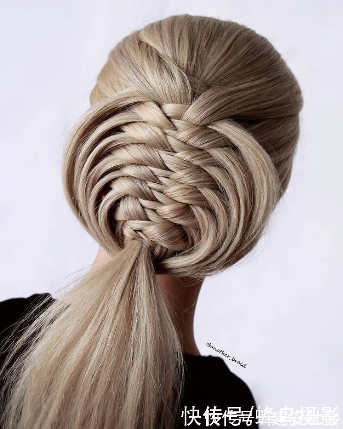 发型 65张编发照片,这哪是编头发分明是画画,图3这发型一次要半天