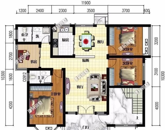 三室|两栋建在农村的叠拼别墅,每层可住一户,第一栋还带商铺