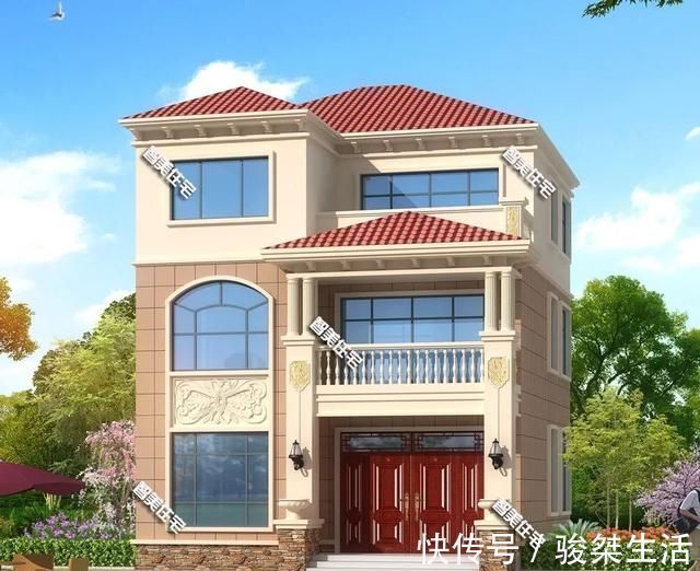 真石漆|小户型简欧别墅，占地面积一百以内，预算28万就能建