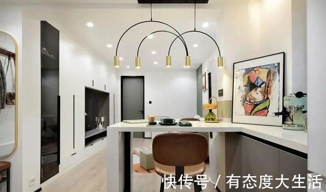 户型|40㎡一字型单身公寓，小户型都能这么时尚舒适，还买什么大房子！