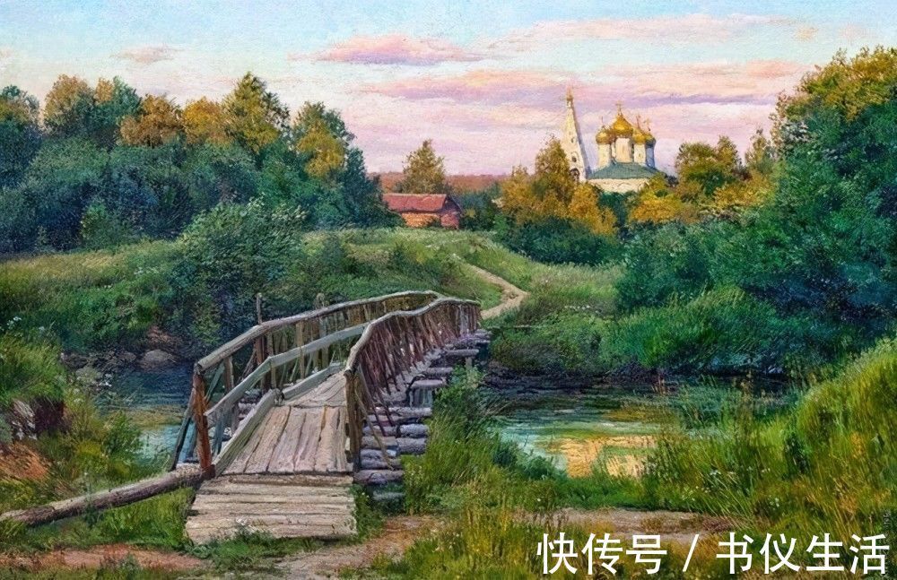 brusilov&超过冷军的俄罗斯画家,作品充满阳光,细节处理令人佩服
