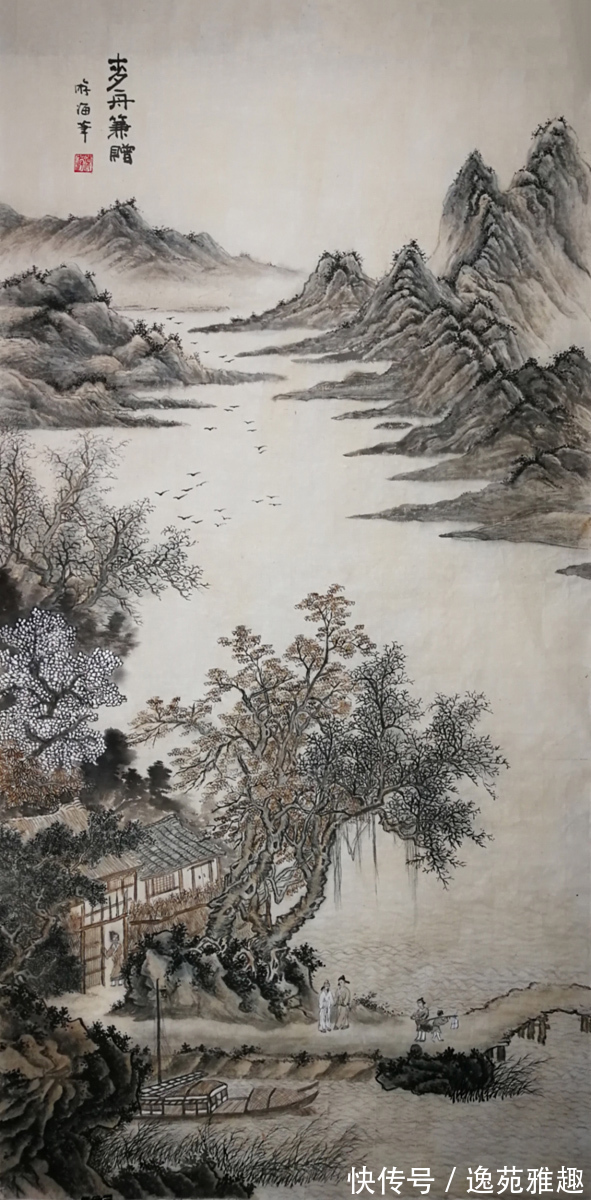 古典#「作品欣赏」山里人的水墨丹青,古典山水传承画家游海作品赏析