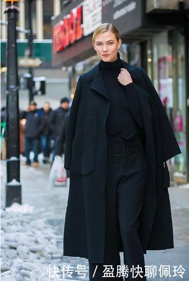 领口设计|冬天别再露脖子了,“烟管领+大衣”才是今年最火的,高级又洋气