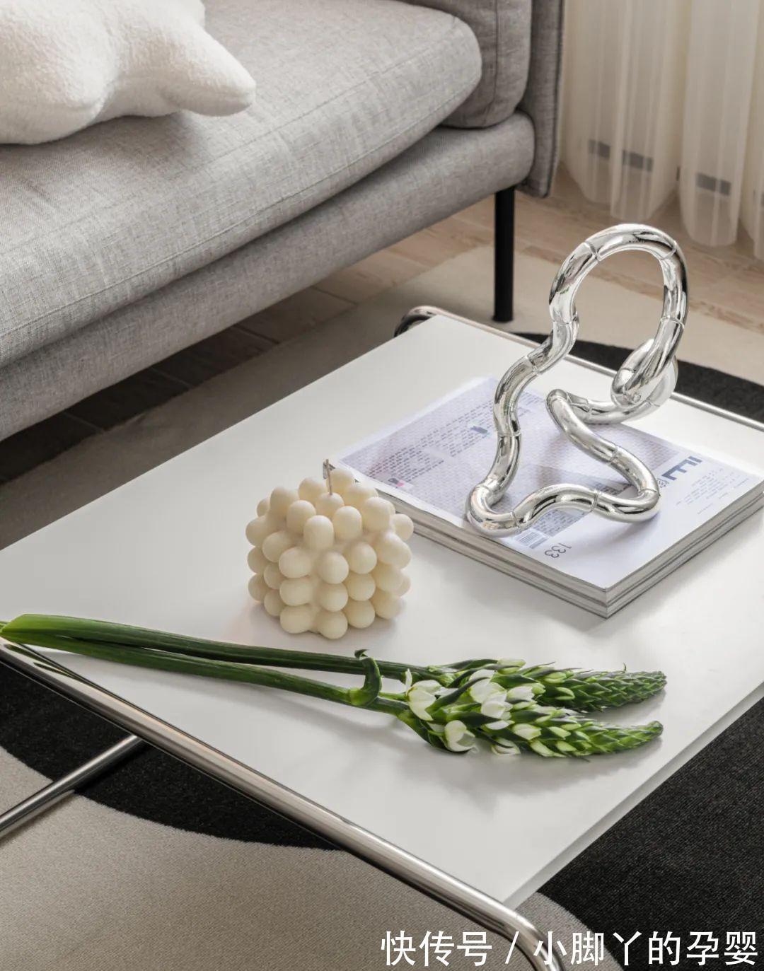 洗衣机|98㎡三居室,现代简约风格,洗衣机藏进阳台柜,太会装了!