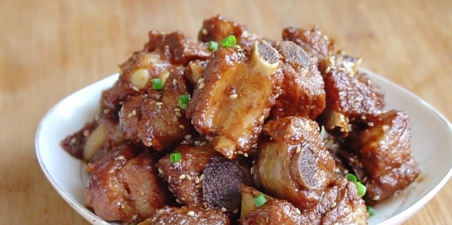 香甜|糖醋排骨想吃自己做,无油更健康,简单这样做,香甜不腻孩子爱吃