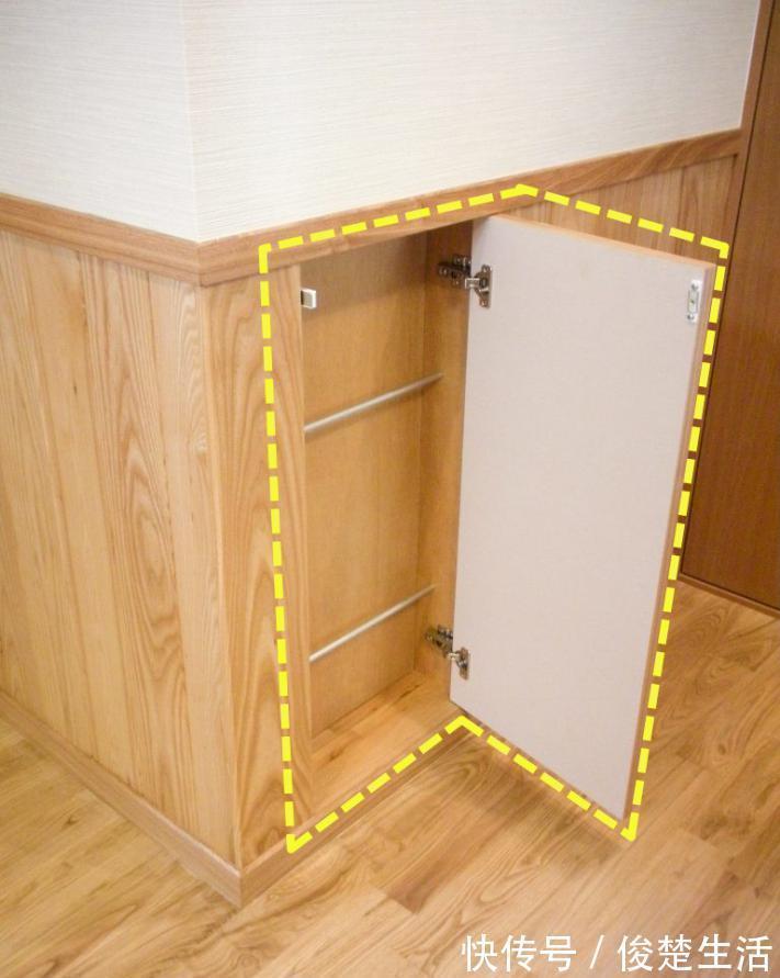 墙面|日本小户玄关不打鞋柜,墙面开槽做7cm深壁龛,满足一家人使用