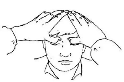 攒竹穴按压疼痛