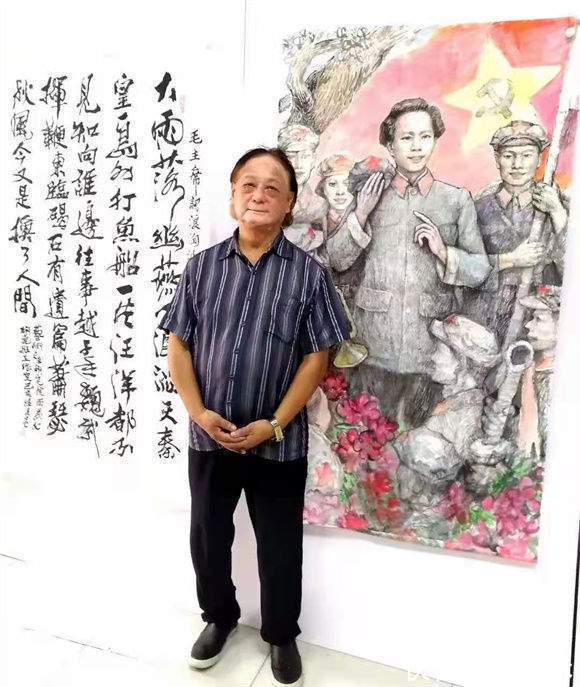 水墨丹青!德艺双馨人民艺术家陆昱亮献礼——建党100周年专题报道