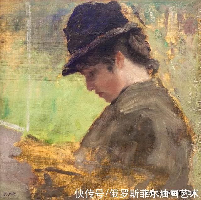 油画作品|意大利大画家德·尼蒂斯的油画作品，莫名的好看，耐看，非常喜欢