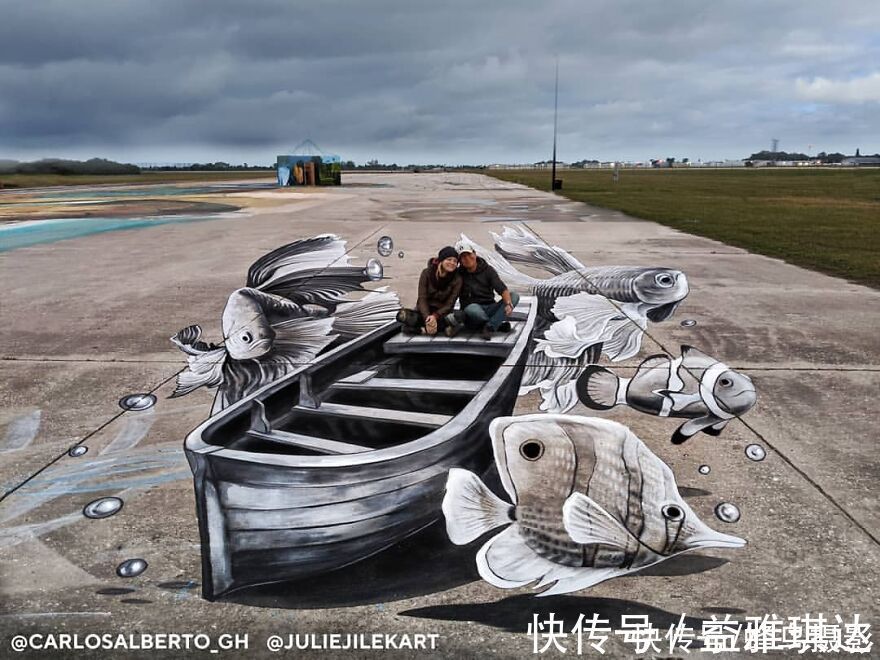 街头艺术|墨西哥版“神笔马良”!考古学家变3D画家,这些街头涂鸦帅爆了