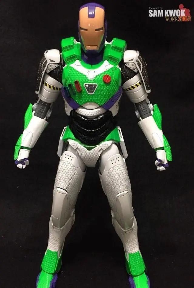 模型|《玩具总动员》巴斯光年配色钢铁侠模型