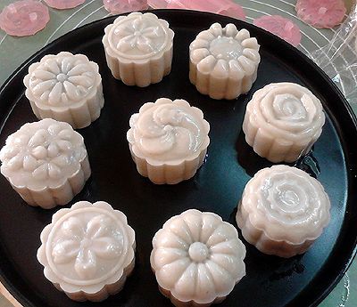 糯米粉|栗蓉冰皮月饼