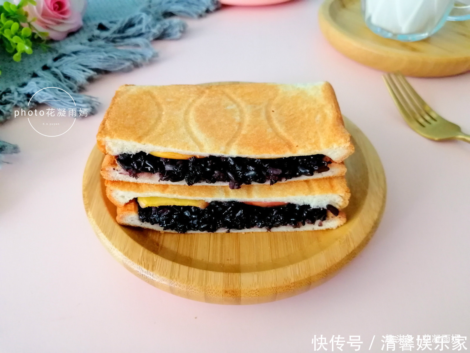 紫薯|火遍全网的早餐三明治,挑战一周6天不重样,这个妈妈超厉害