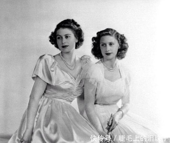 见证|罕见的英国女王和妹妹玛格丽特公主合照，从小到老，见证美人迟暮！