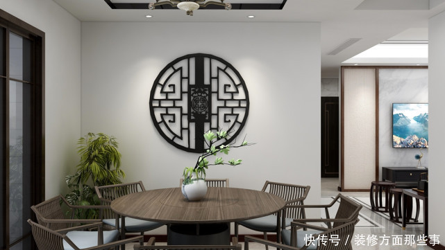 古木|97平新中式三居室,一盆绿植,两杯清茶,忆年少之事