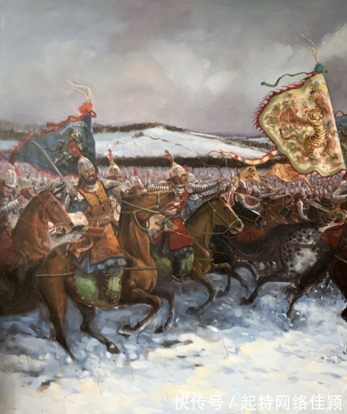 赏析|万历朝鲜战争明军铁骑破阵:画家冯子建油画《碧蹄馆之战》赏析