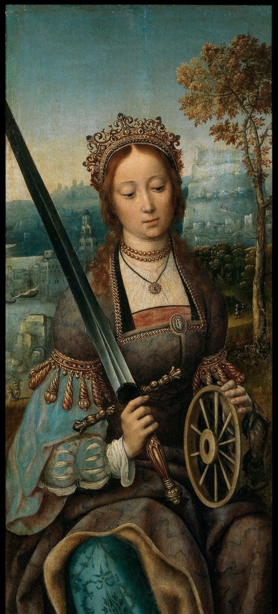 新娘|“天国新娘”在人间:轮刑、书、剑,基督圣女备受艺术偏爱?