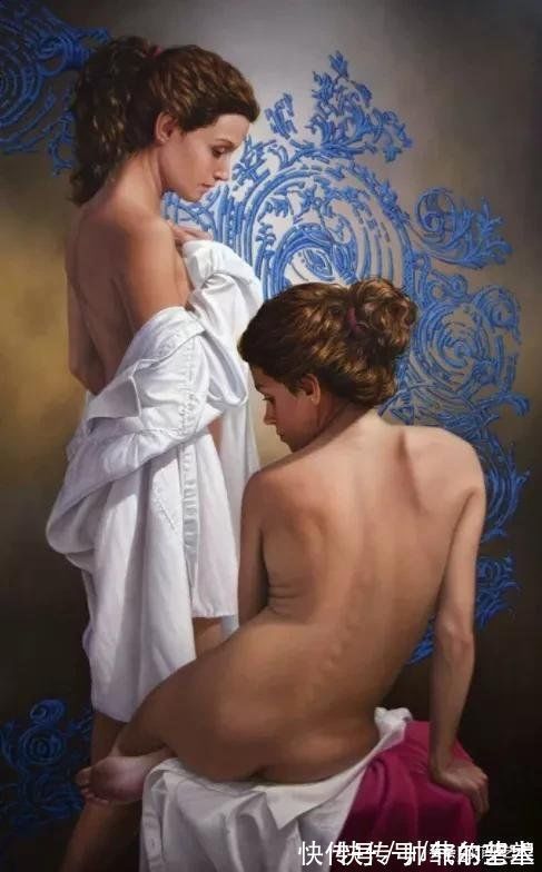 拉斐尔!南美现代古典主义风格大师米格尔油画作品中的温柔女孩