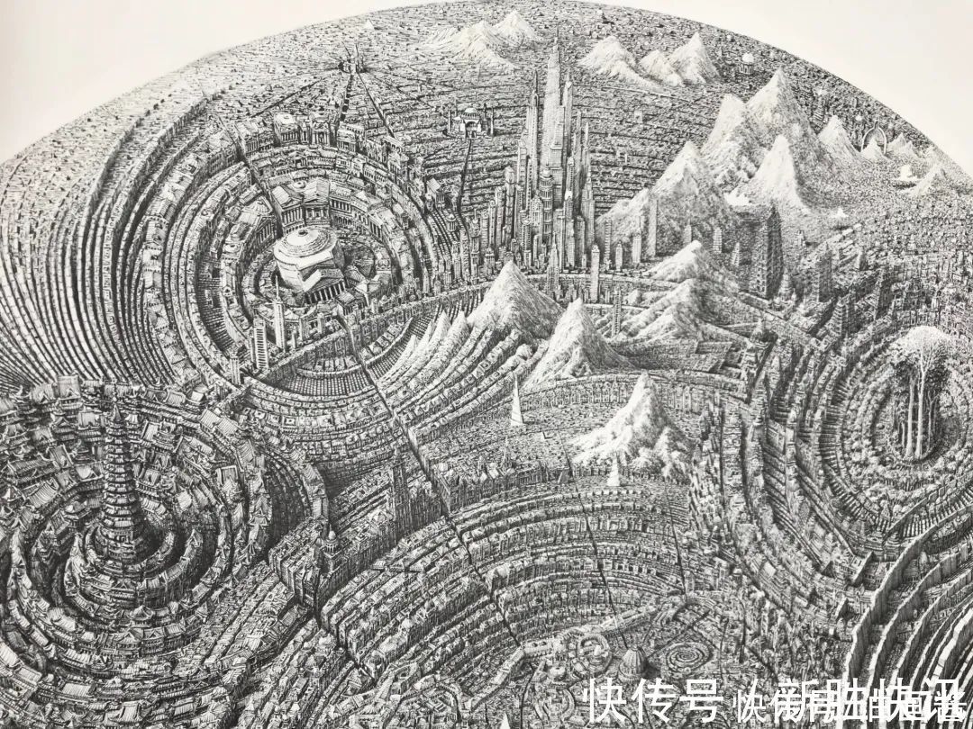 素描#这幅素描耗时1年半，画完后直接“封神”，网友：眼睛都看不过来