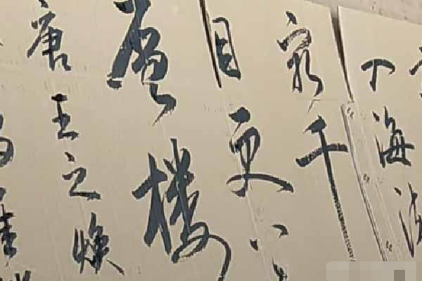 农村|农村小伙在废旧纸箱上练字,写出一手让人羡慕的字迹,用笔精到