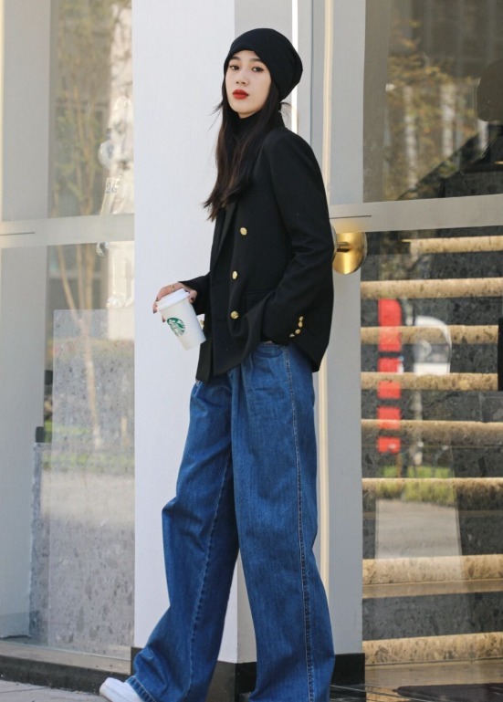 塞衣角|冬天怎么穿阔腿裤?建议搭配这4种上衣,显高显瘦不是梦