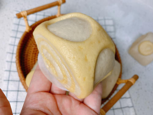  面团|南瓜花样馒头，只要一次发酵省时省力，香甜有嚼劲，比买的还好吃