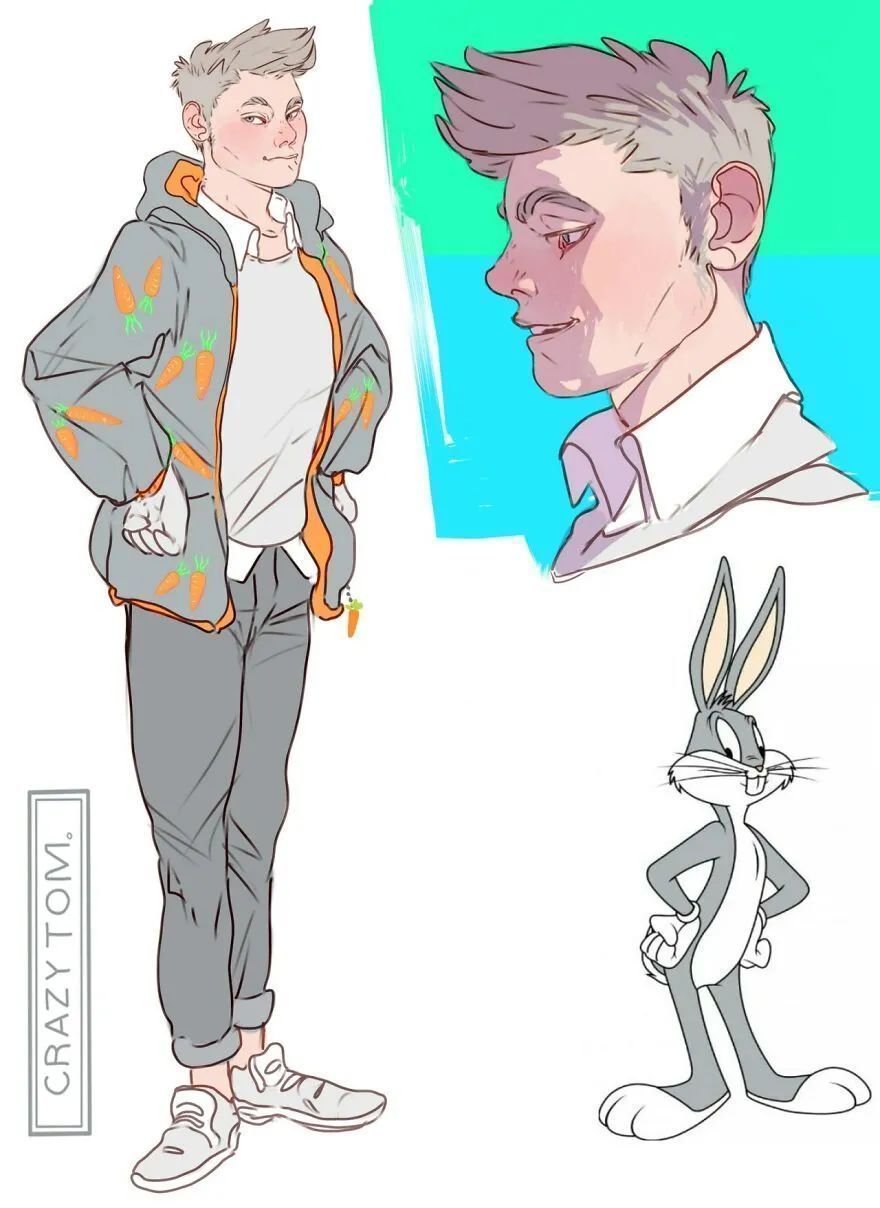 动画|他把卡通动物变成人,出人意料地好看,网友求出同款动画片