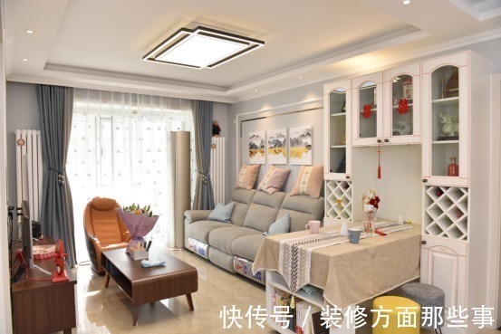 吊柜|现代风格太赞了,90平米的三居室最大限度地扩增房间收纳的空间