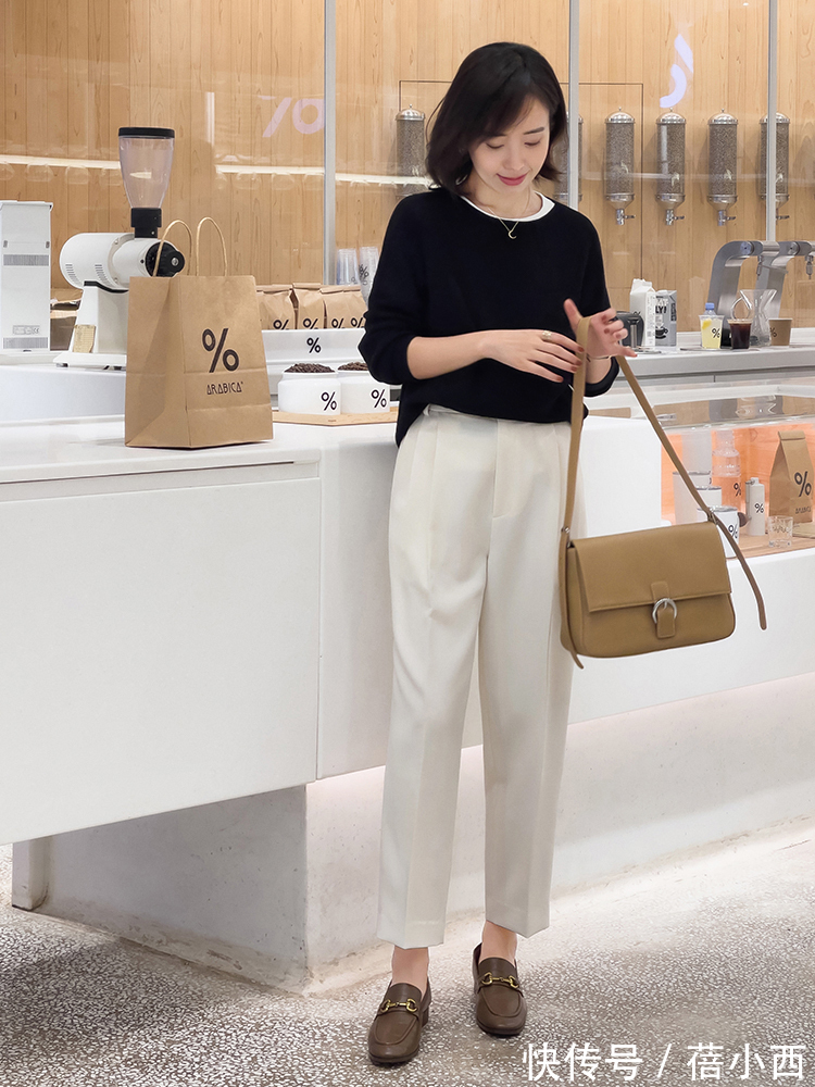 版型|紧身裤不再流行,秋季流行“宽松裤”,搭配针织衫、衬衫都很高级