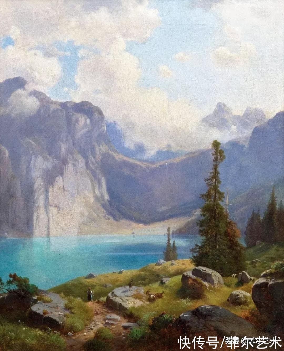 艺术家$高山风景~奥地利艺术家安东·希弗风景油画(高清)作品欣赏