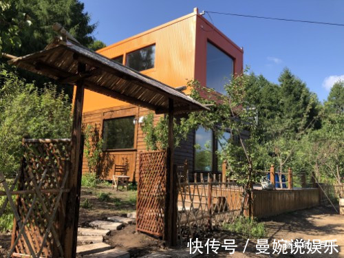 庭院|95后夫妻用废弃集装箱造双层别墅,造价6万元庭院一应俱全