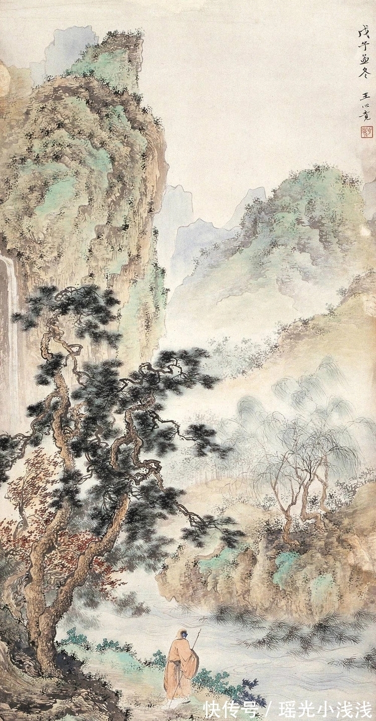 山水画家@天妒英才！一位在世45年的著名山水画家