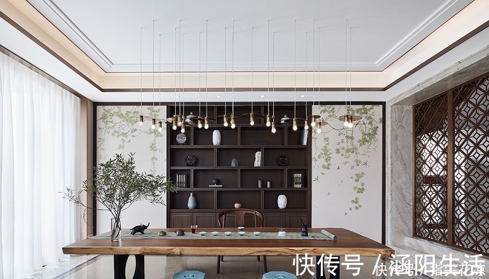别墅|这才是配得上中国人的豪宅,316㎡新中式别墅,里面的庭院,美翻了
