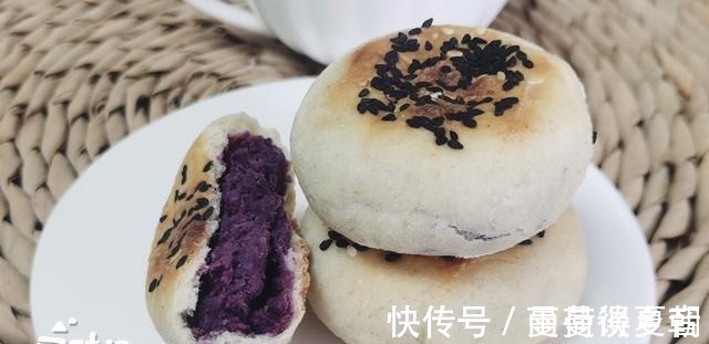 全麦饼|手把手教你做“无油、无糖”的“紫薯全麦饼”,营养好吃,又低脂!
