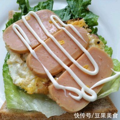 生菜叶|#丘比三明治#火腿鸡蛋三明治