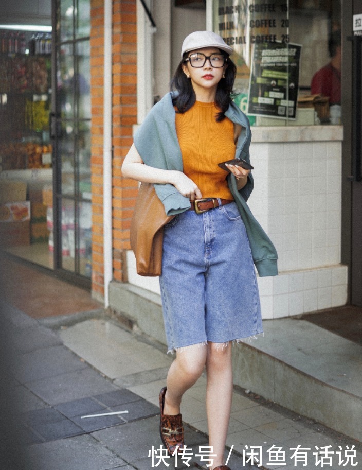 面料|今夏流行“大裤衩+平跟鞋”,别以为邋遢其实挺高级,淑女也能穿