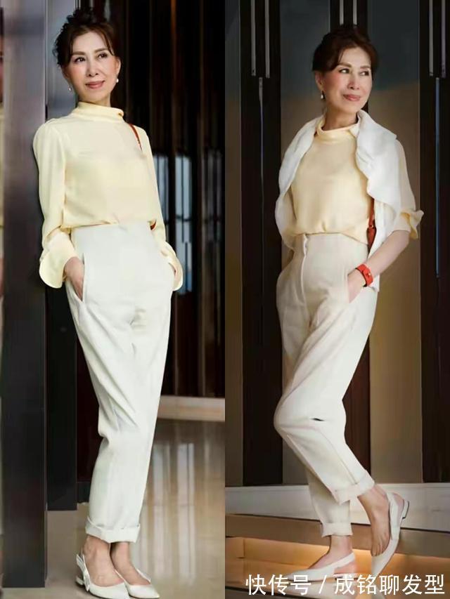 素人|被这位66岁素人博主圈粉,时尚百变的裤装搭配,穿出优雅美得高级